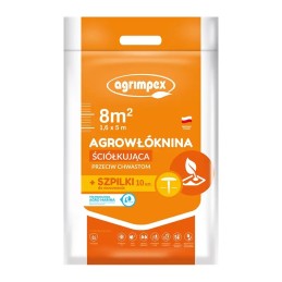 Agro-marina hobby mulčiavimo audinys 1,6x5 + 10 kaiščių - agrimpex