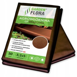 Agrotekstilė piktžolėms GF 3,2x5m ruda nuo piktžolių agrotekstilė 50g