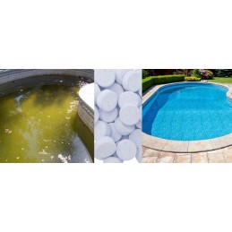 10 viename baseino chloro daugiafunkcinės tabletės vandens sūkurinė vonia SPA 200g 0 4kg