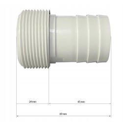 Sumažinimo jungties jungties antgalis baseino siurblio žarnoms prijungti 38x32mm 149680