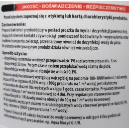Dezacid vr white 0 1 kg baseinų valymui ir dezinfekcijai