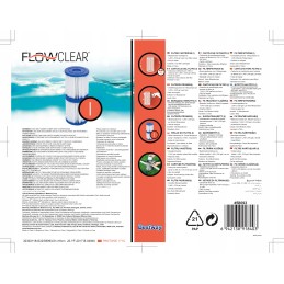 2x bestway baseino siurblio filtras 1249 litrai 58093