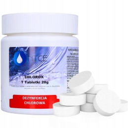 Chloras baseinams 0 5kg 20g chloro tabletės, baseinų chemikalai sūkurinėms vonioms