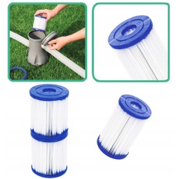 2x bestway baseino siurblio filtro įdėklas 58093 tipo i