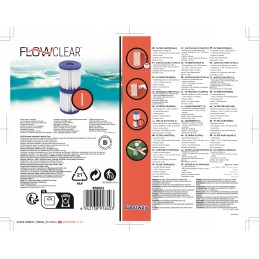 2x I tipo filtras, skirtas bestway 58093 baseino siurbliui