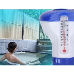 Baseino termometras, chloro dozatorius, plūduras, baseino chemikalai, 20 tablečių