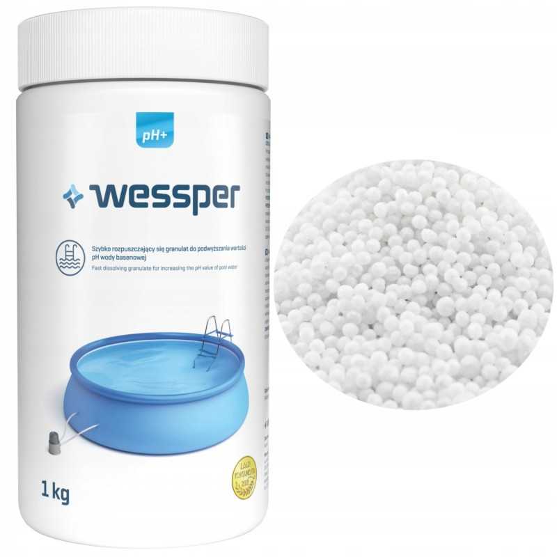 Ph plus granulės pH padidinimui sūkuriniame baseine, baseino cheminės medžiagos 1 kg