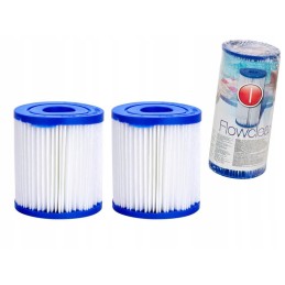 2x filtras baseino filtro siurbliui, i bestway 58093, skirtas baseinui