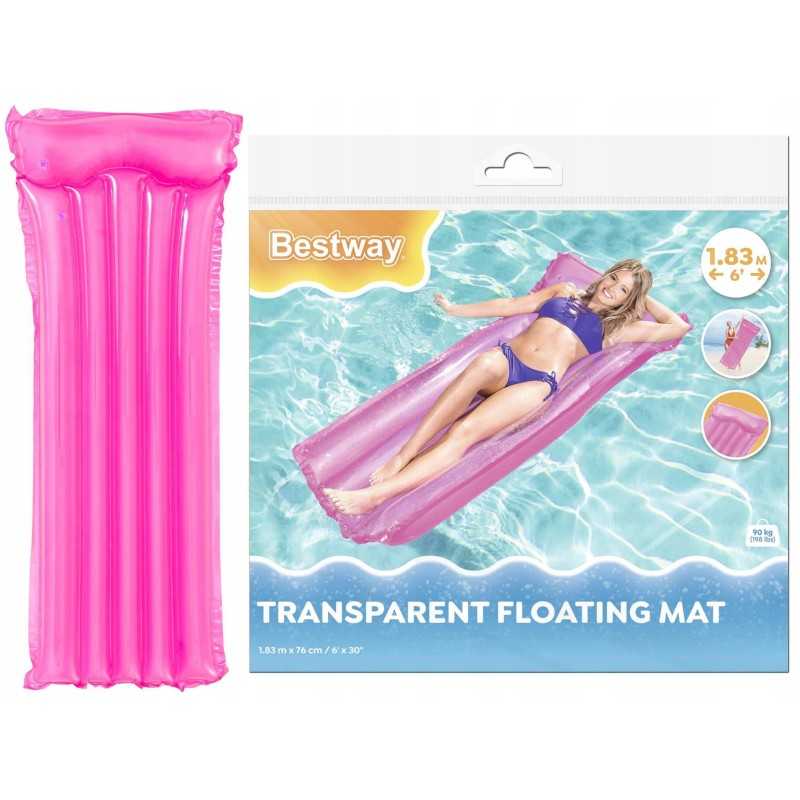Pripučiamas paplūdimio čiužinys su įmontuota pagalve bestway 183 76 cm