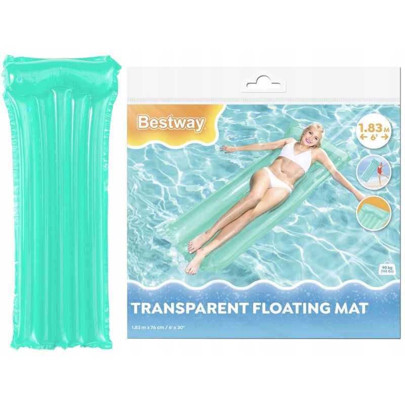 Bestway pripučiamas čiužinys 1 asmeniui paplūdimiui ir baseinui, 183-76 cm