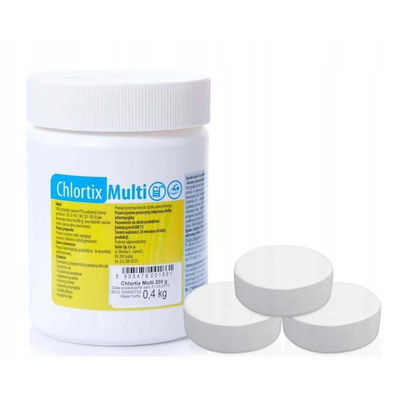 Chloro tabletės 200g daugiafunkcis gotix 0 4kg