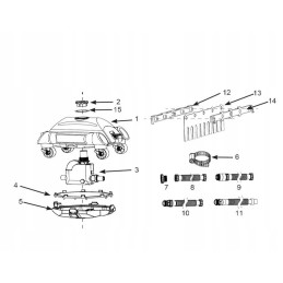 Brush 11567 for self-propelled vacuum cleaner 28001intex