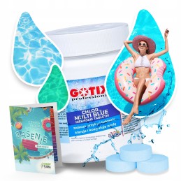 Chloras baseinams, daugiafunkcinės multi mėlynos tabletės, kovoja su grybeliais 0 4 kg