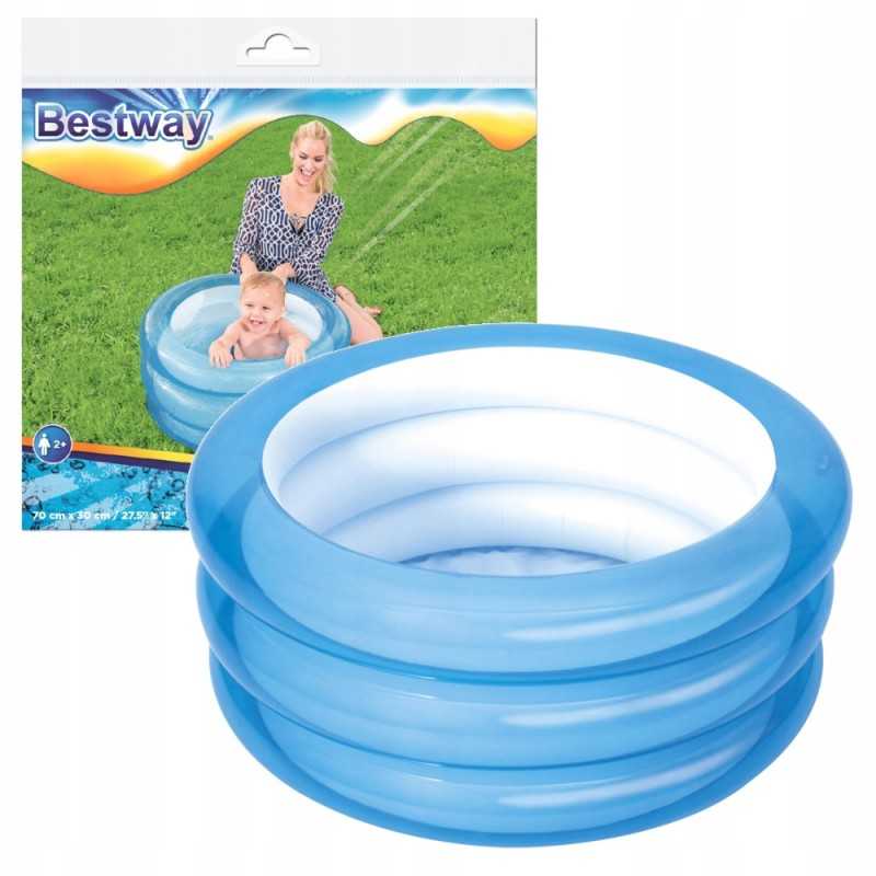 Bestway apvalus pripučiamas baseinas 70 x 30 cm mėlynas