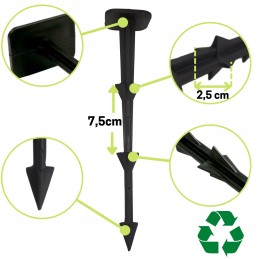 Smeigtukai kaiščiai agrotekstilei agrotekstilei geotekstilei kilimėliams ankeriai 25cm 50vnt