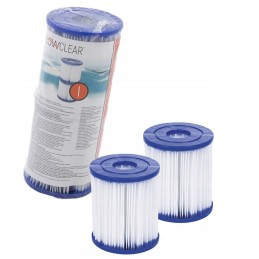 2x I tipo baseino siurblio filtras, skirtas bestway 58093