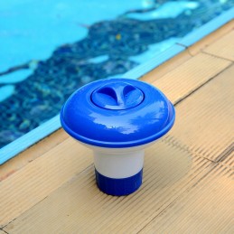 Float tablet dispenser for swimming pools hecht060703 20g