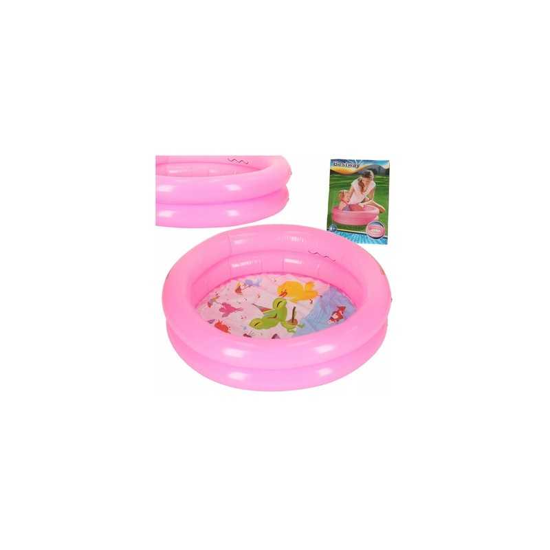 Vaikiškas irklavimo baseinas 61 cm rožinis Bestway