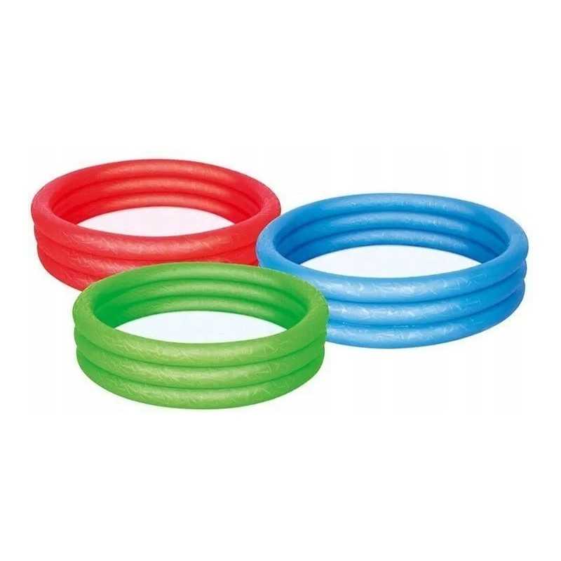Bestway pripučiamas baseinas su 3 žiedais, 122 x 25 cm
