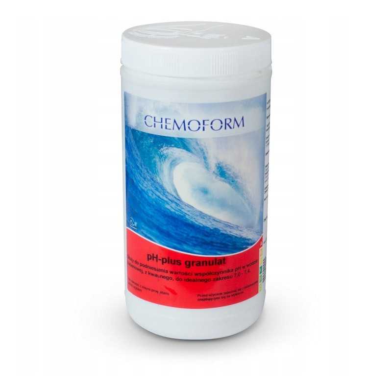 Vandens pH reguliatorius, chemoformo granulės, 1 kg, 1 l