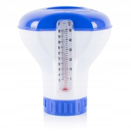 Dozatorius su termometru, plūdė, baseino chloras, 20 g tabletės