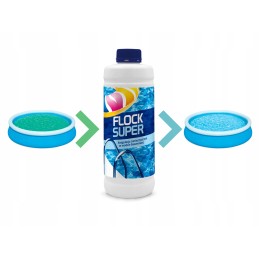 Flock super vanduo nuo kandžių, nemokami baseino chemikalai