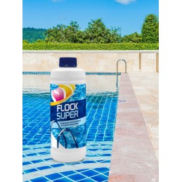 Flock super vanduo nuo kandžių, nemokami baseino chemikalai