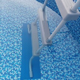 Apsauginis kilimėlis baseinui po neslystančiomis kopėčiomis