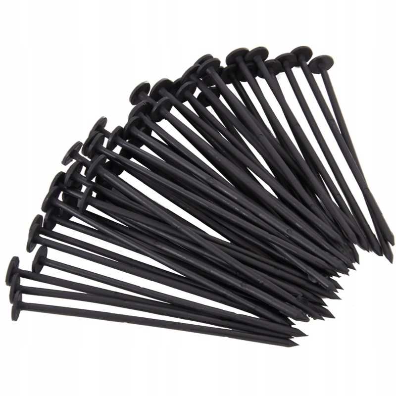 Smeigtukai tvirtinimui prie agrotekstilės 19 cm 100 vnt.