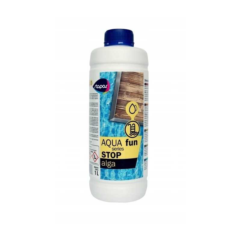 Aqua fun stop dumbliai nuo dumblių skysta priemonė nuo dumblių baseinui 1l