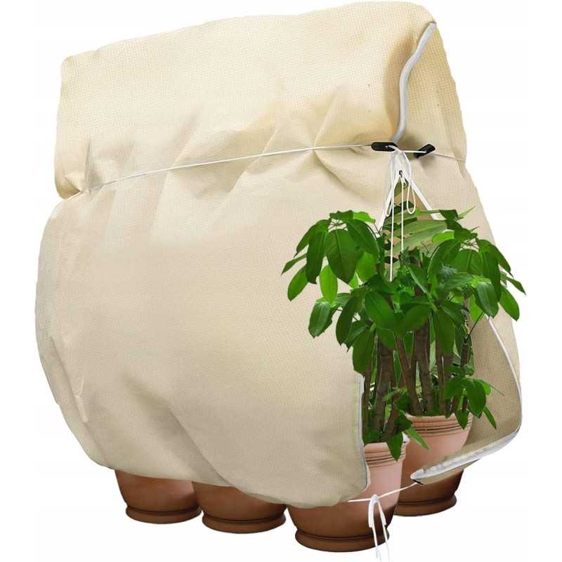 Žieminis augalų apsaugos gaubtas agrotekstilės maišelis 120 x 180 cm su užtrauktuku