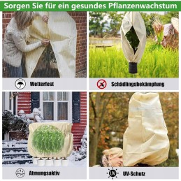 Žieminis augalų apsaugos gaubtas agrotekstilės maišelis 120 x 180 cm su užtrauktuku