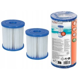 2x baseino siurblio filtro kasetės bestway 58094