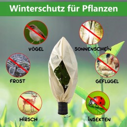 Žieminis augalų apsaugos gaubtas agrotekstilės maišelis 120 x 180 cm su užtrauktuku