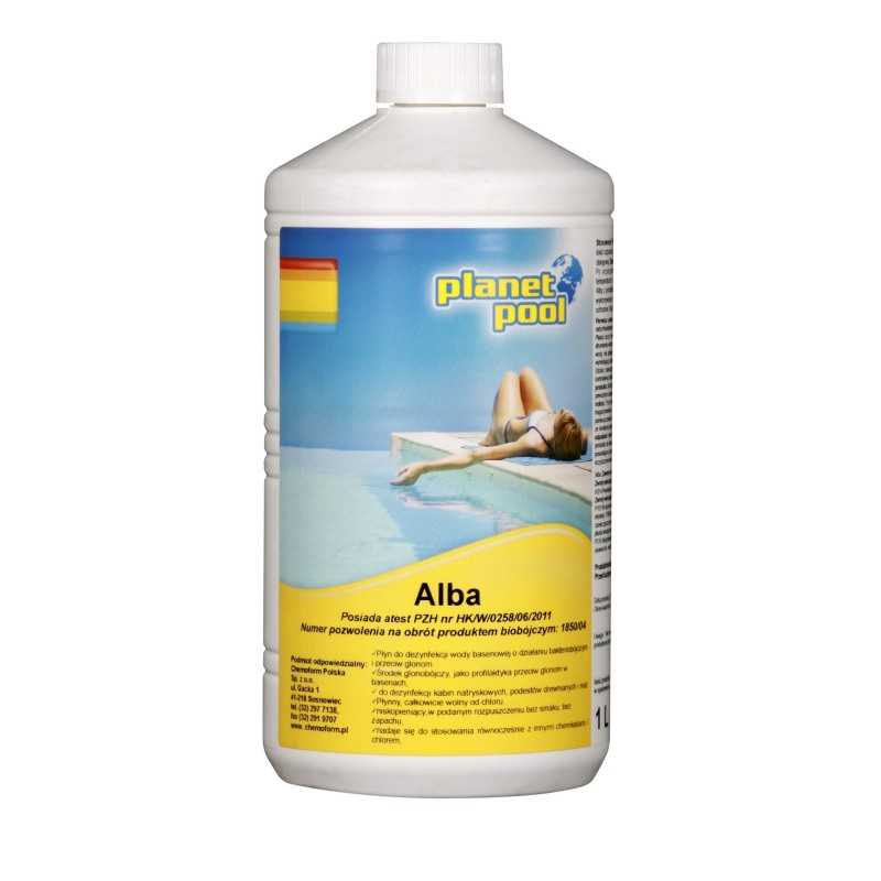 0117 plaukimo baseino chemikalai stiprūs dumbliai alba 1l dumblių skystis