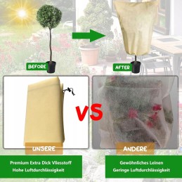 Žieminis augalų apsaugos gaubtas agrotekstilės maišelis 120 x 180 cm su užtrauktuku