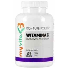 Vitamino C milteliai 250g myvita l askorbo rūgšties