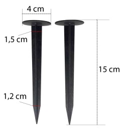 Inkariniai kaiščiai agrotekstilės apvadui 15 cm/100 vnt