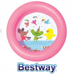 Pripučiamas irklavimo baseinas rožinis 61x15cm bestway 51061 01