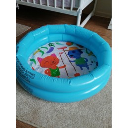 Pripučiamas irklavimo baseinas rožinis 61x15cm bestway 51061 01