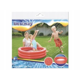 Bestway irklavimo baseinas pripučiamas baseinas 102 x 25cm 51024 raudonas