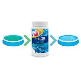 Chloro šokas baseinui, baseino chemikalai 1 kg nemokamai