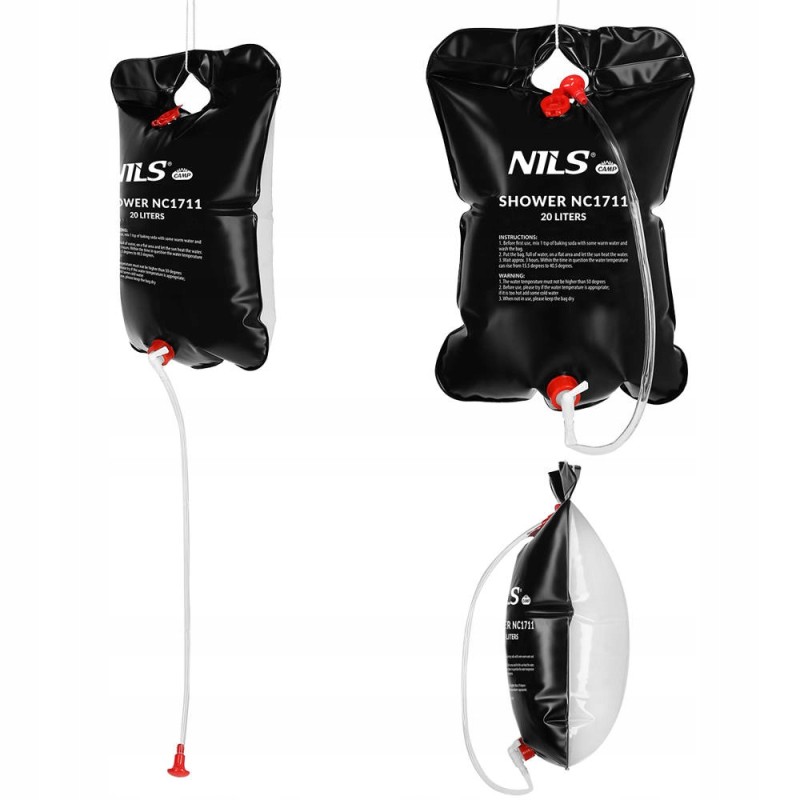 Nils portable solar garden shower 20 l