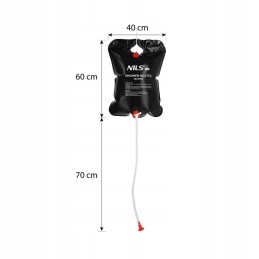 Nils portable solar garden shower 20 l