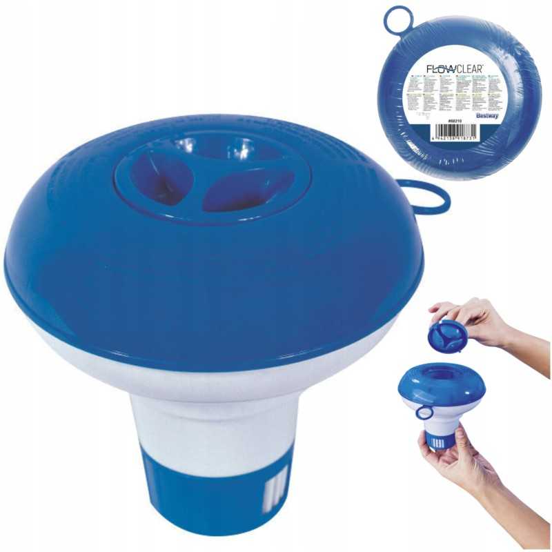 Plaukimo baseino cheminis chloro dozatorius plūduras bestway