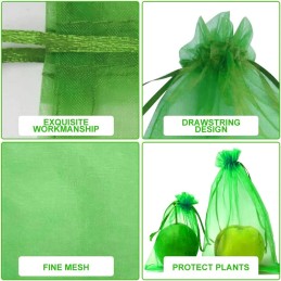 Apsauginiai maišeliai vaisiams ir vynuogėms, 20 vnt., apsaugantys nuo vabzdžių, daugkartinio naudojimo