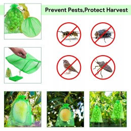 Apsauginiai maišeliai vaisiams ir vynuogėms, 20 vnt., apsaugantys nuo vabzdžių, daugkartinio naudojimo