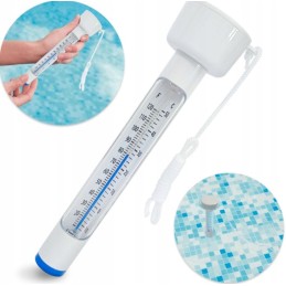 Plaukimo baseino termometras su virvele