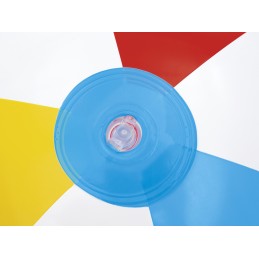 Bestway piepūšamā krāsaina svītraina bumba bērniem un pieaugušajiem, 51 cm