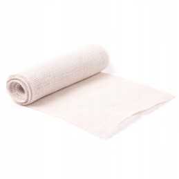 Baltas džiuto audinys, balintas džiutas, 30 cm metrais